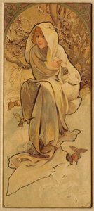 Hiver de la série Les Saisons, vers 1900 - Alphonse Mucha