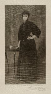 Une dame en noir - Alsace Henry Wolf
