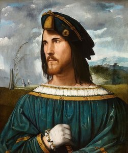 Portrait de Gentilhomme (dit César Borgia). Entre 1500 et 1524