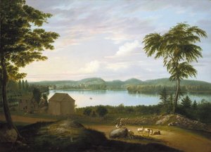 Vue de Springfield sur la rivière Connecticut, 1819