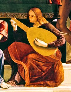 Détail du retable de Saint Ambroise - Alvise and Basaiti Marco Vivarini