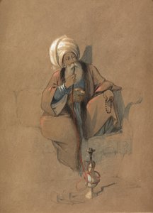 Un fumeur de huqqa - Amadeo Preziosi