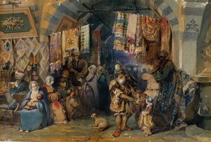 Le bazar, Constantinople