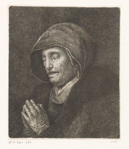 Vieille femme priant (la mère de Rembrandt)