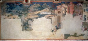 Allégorie du mauvais gouvernement, détail de la Sala della Pace au Palazzo Pubblico, Sienne - Ambrogio Lorenzetti