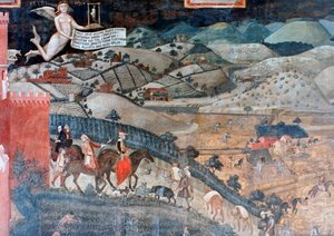 Les Effets du bon gouvernement à la campagne, (détail), 1338-1340