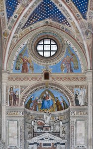 Gian Galeazzo Visconti et ses fils offrant le modèle de la Chartreuse à la Vierge Marie, 1500-1522 - Ambrogio da Fossano