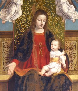 Madone et Enfant (détail) - Ambrogio da Fossano