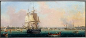 La Belle Choule appareillant à Constantinople - Ambroise Louis Garneray