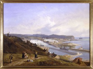 Le port de Boulogne par Louis Garneray, sd. vers 1820