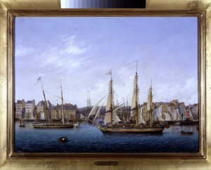 Le port du Havre par Louis Garneray, vers 1820
