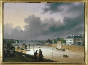 Le port de Nantes par Louis Garneray, vers 1820 - Ambroise Louis Garneray