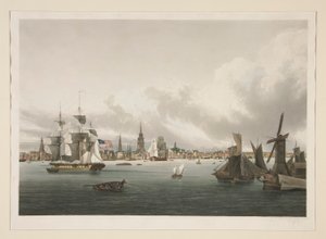 Vue de Philadelphie - Ambroise Louis Garneray
