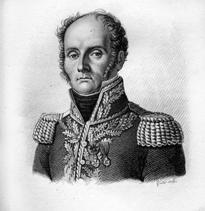 Le général Charles-Théodore Beauvais de Préau (1772-1830) dans “Portraits des Généraux Français”. Gravé par Ambroise Tardieu en 1818. Collection Stella.