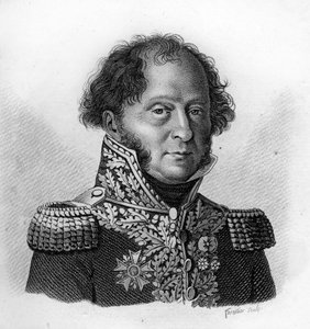 Portrait du Général Gabriel BARBOU DECOURRIERES (1770-1839) - dans "Portraits des généraux français suite aux victoires et conquêtes des Français". Gravé par Ambroise Tardieu en 1818. Collection Stella.