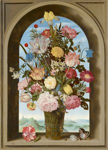 Vase de Fleurs à une Fenêtre