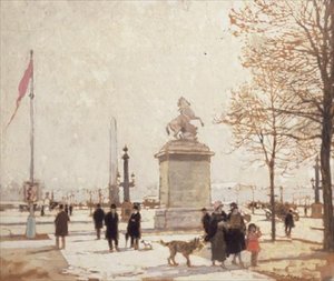 Automne aux Champs-Élysées - Amédée Julien Marcel Clément