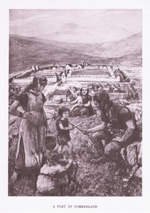 Un fort en Cumbria, illustration de The Roman Soldier, 1928