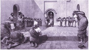 Devant le sanctuaire du dieu de la lune à Ur