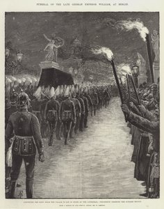 Funérailles du défunt empereur allemand Guillaume, à Berlin