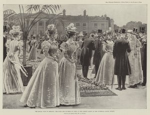 La Visite Royale en Irlande, le Duc et la Duchesse de York à la Garden Party au Viceregal Lodge, Dublin