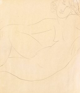 Femme nue accoudée, 1918