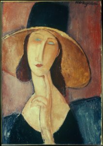 Femme au grand chapeau