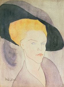 Tête de Femme portant un chapeau, 1907