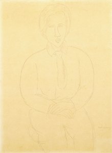 Portrait de Soutine assis, 1917
