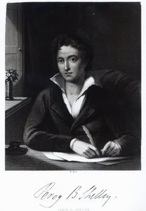 Percy Bysshe Shelley, gravé par William Holl - Amelia Curran