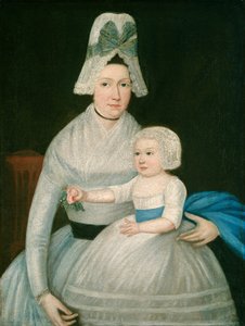 Mère et Enfant en Blanc