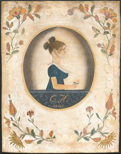 Femme tenant une rose
