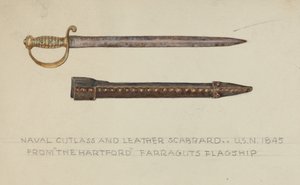 Sabre et fourreau en cuir