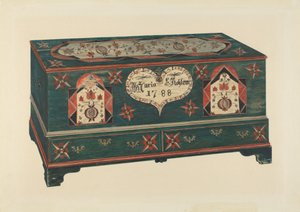 Coffre de dot - American 20th Century