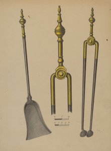 Pinces à feu et pelle