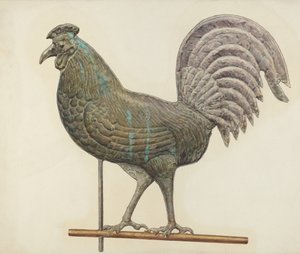 Girouette en métal - American 20th Century