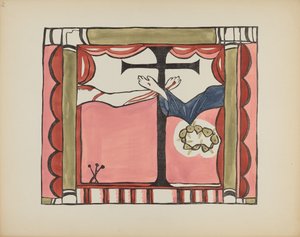 Planche 14 : Autel principal, Chimayo : Du portfolio "Designs coloniaux espagnols du Nouveau-Mexique" - American 20th Century