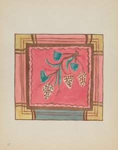 Planche 17 : Raisins, panneau d