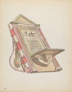 Planche 19 : Lutrin, Chimayo : Du portfolio "Spanish Colonial Designs of New Mexico"