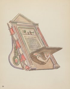 Planche 19 : Lutrin : Du portfolio "Spanish Colonial Designs of New Mexico"
