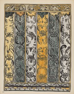 Planche 22 : Décoration murale, Laguna : Du portfolio "Spanish Colonial Designs of New Mexico" - American 20th Century