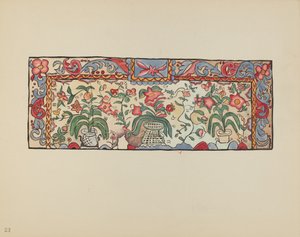 Planche 23 : Peinture sur peau de daim : Du portfolio "Dessins coloniaux espagnols du Nouveau-Mexique"