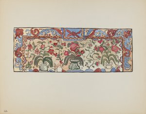 Planche 23 : Peinture sur peau de daim, Laguna : Du portfolio "Dessins coloniaux espagnols du Nouveau-Mexique" - American 20th Century