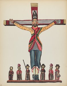 Planche 29 : Saint Acacius : Du portfolio "Dessins coloniaux espagnols du Nouveau-Mexique" - American 20th Century