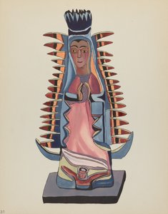 Planche 31 : Notre-Dame de Guadalupe : Du portfolio "Dessins coloniaux espagnols du Nouveau-Mexique" - American 20th Century