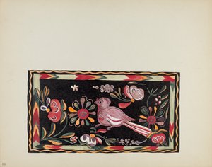Planche 44 : Design de coffre peint : Du portfolio "Spanish Colonial Designs of New Mexico" - American 20th Century
