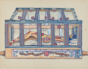 Planche 4 : Christ au sépulcre : Du portfolio "Spanish Colonial Designs of New Mexico"