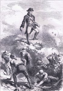 La défense de la maison de Breed : Prescott dans le retranchement, illustration de l