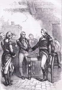 Washington prenant congé de ses anciens camarades, illustration de l
