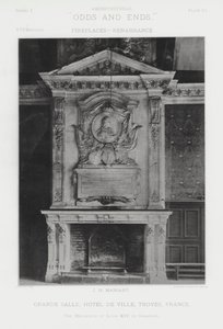 Cheminée : Grande Salle, Hôtel de Ville, Troyes, France - American Photographer (after)